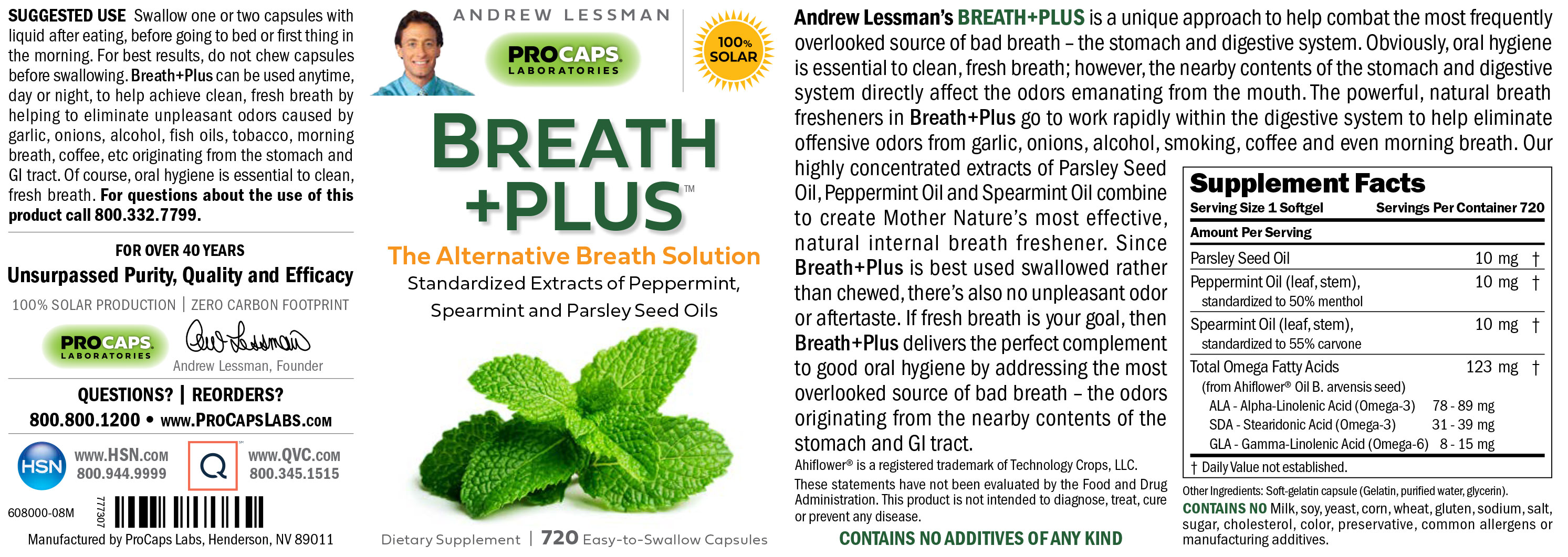 Breath+Plus 720 Capsules 20205241 HSN