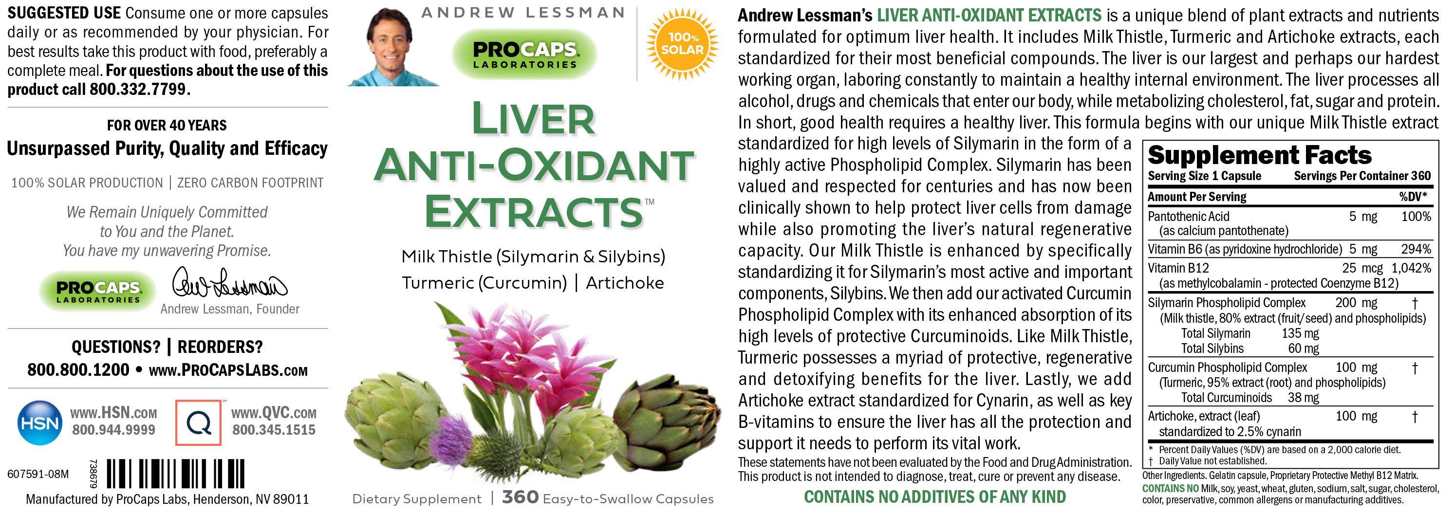 PC Liver & Brain Benefits and Liver AntiOxidant Extracts 10084040 HSN