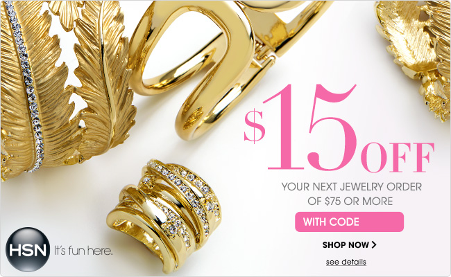 Jewelry Coupon - $15 off $75 or More on Jewelry